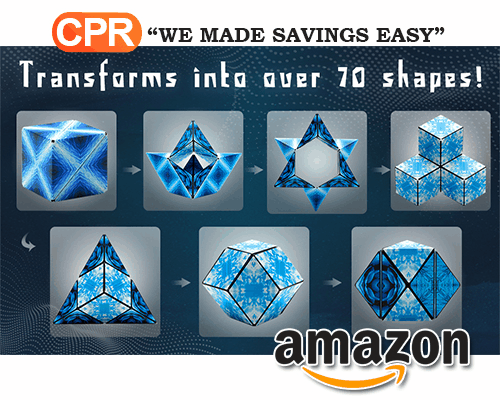 Save Up To 7% Off On SHASHIBO Shape-Shifting Box - Award-Winning, Patented Fidget Cube W/ 36 Rare Earth Magnets - Extraordinary 3D Magic Cube â€“ Shashibo Cube Magnet Fidget Toy Transforms Into Over 70 Shapes (Blue Planet) 