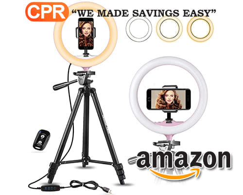 Up To 38% Off On 10in Ring Light With 50in Extendable Tripod