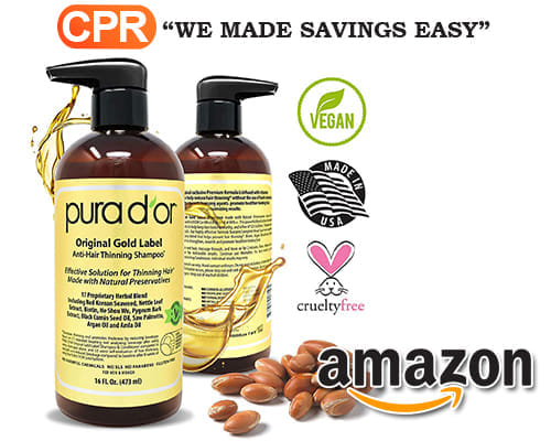 Up To 27% Off On PURA D'OR Original Gold Label Anti-Thinning Biotin Shampoo