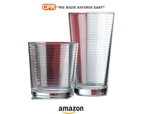 Up To 45% Off On Ribbed Durable Drinking Glasses