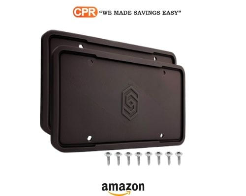Up To 17% Off On Solid Silicone Black License Plate Frame Covers