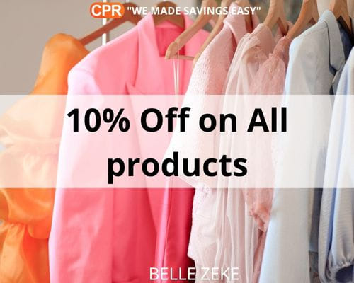 10% Off On All Products
