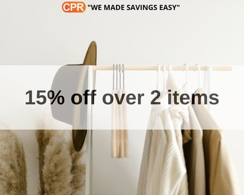 15% Off Over 2 Items