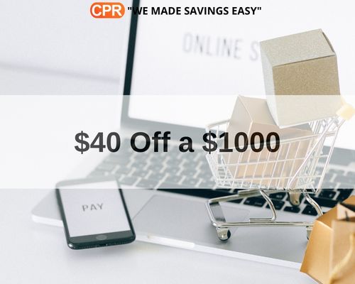 $40 Off A $1000