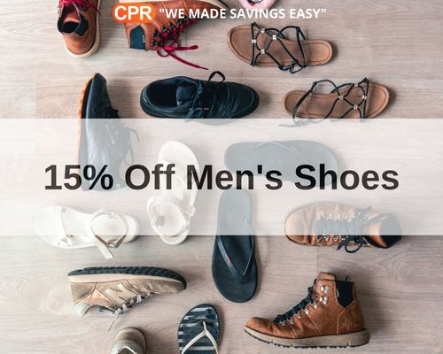 15% Off Men's Shoes When You Buy 4 Or More