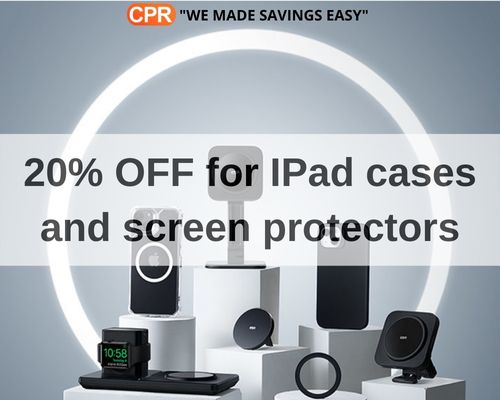 20% OFF For IPad Cases And Screen Protectors
