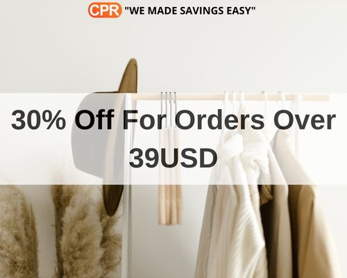 30% Off For Orders Over 39USD