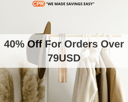 40% Off For Orders Over 79USD