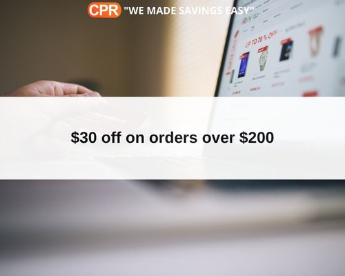 $30 Off On Orders Over $200