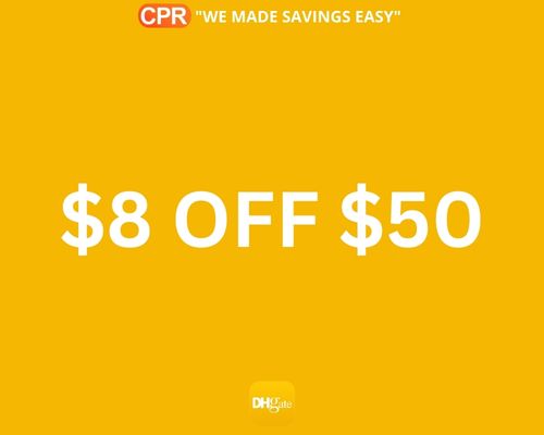 $8 OFF $50
