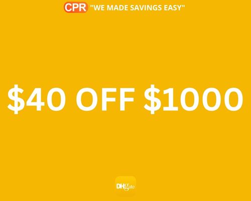 $40 OFF $1000