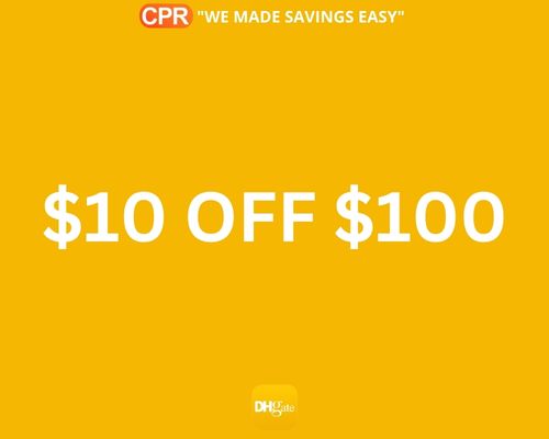$10 OFF $100