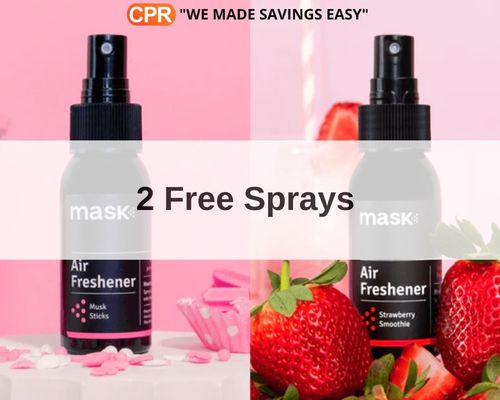2x FREE Sprays With Every Mask Co Order