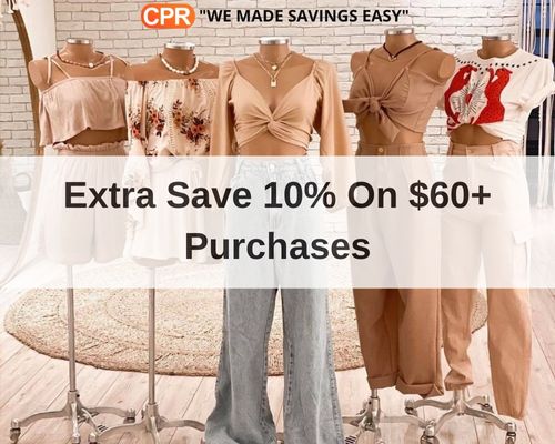 Extra Save 10% On $60+ Purchases