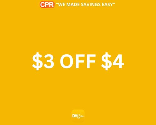 $3 OFF $4