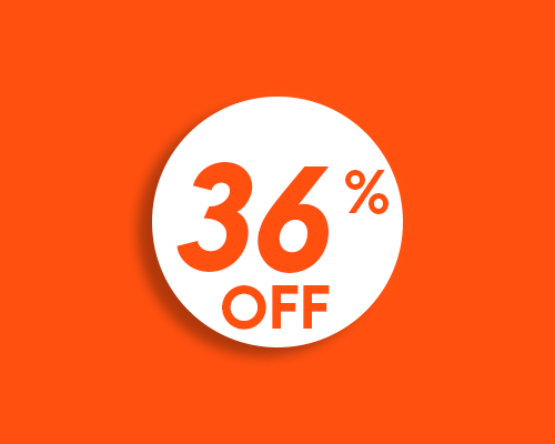 36% OFF IN ALL