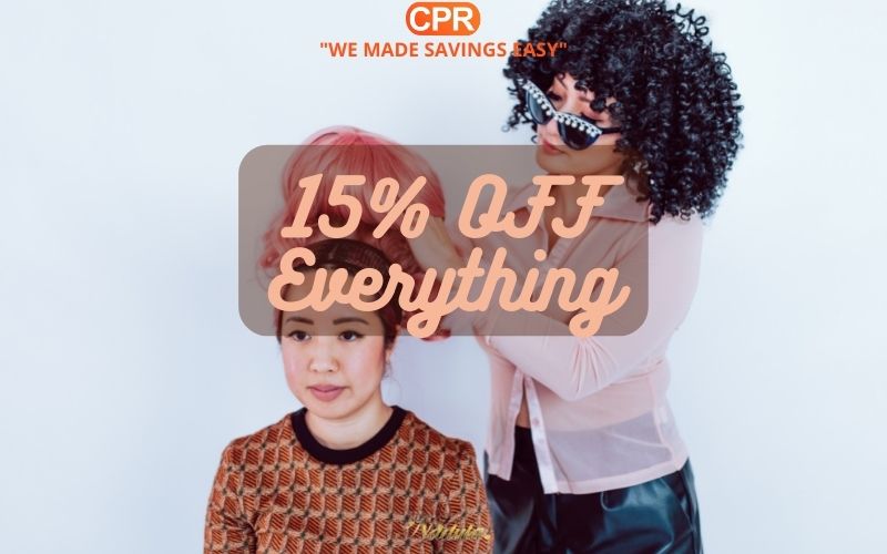 15% OFF Everything