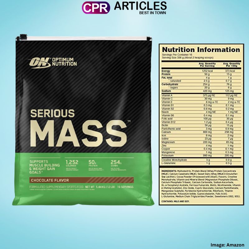 Optimum Nutrition Mass Protein Powder Gainer